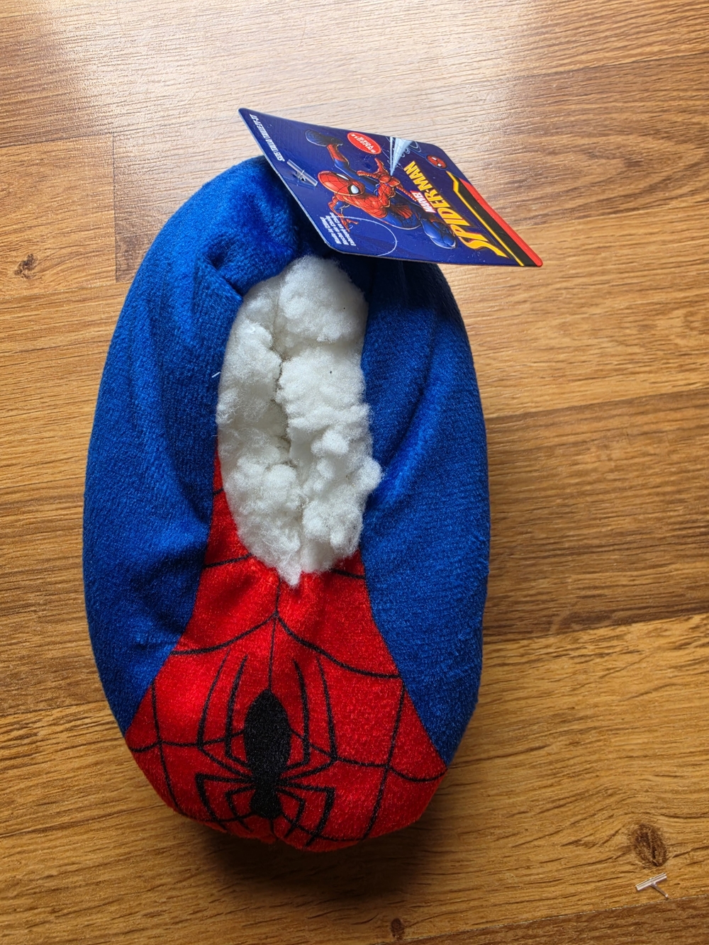 Marvel Spider-Man Plush Slipper - Blue, Red, White